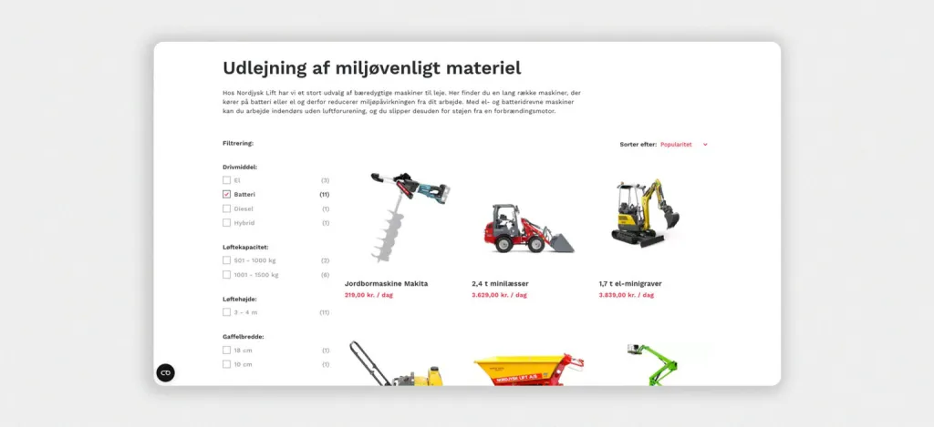 Lidt Lakrids case image, Nordjysk Lift